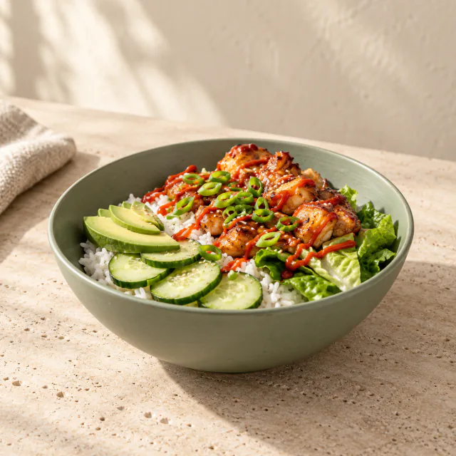 Honey Sriracha Chicken Bowl